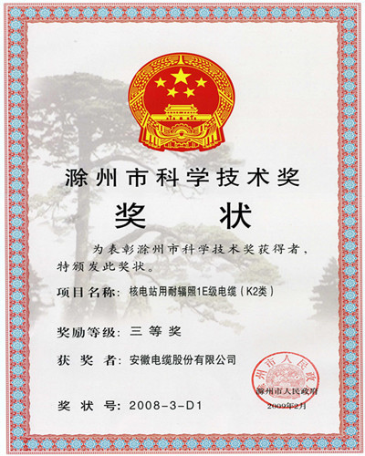 Chuzhou Science & Technology Prize